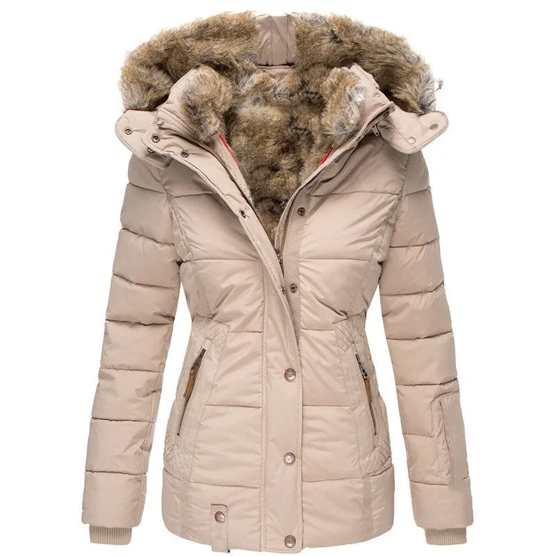 Warmer Wintermantel mit Kuschelfutter für Frauen